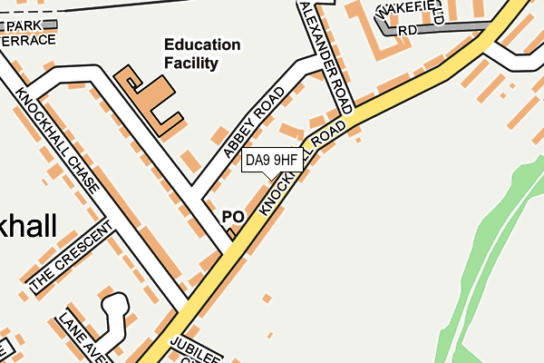 DA9 9HF map - OS OpenMap – Local (Ordnance Survey)