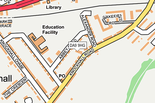 DA9 9HG map - OS OpenMap – Local (Ordnance Survey)