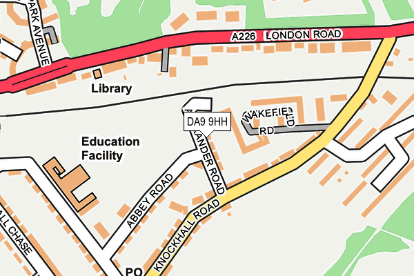 DA9 9HH map - OS OpenMap – Local (Ordnance Survey)
