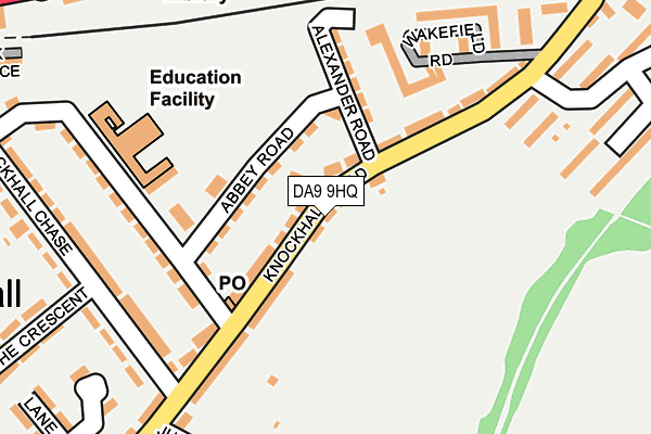 DA9 9HQ map - OS OpenMap – Local (Ordnance Survey)