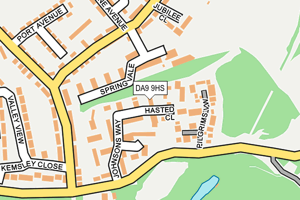 DA9 9HS map - OS OpenMap – Local (Ordnance Survey)
