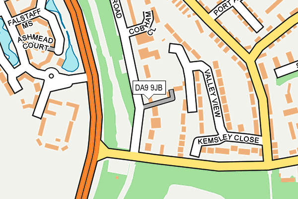 DA9 9JB map - OS OpenMap – Local (Ordnance Survey)