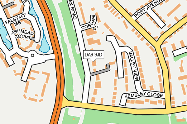 DA9 9JD map - OS OpenMap – Local (Ordnance Survey)