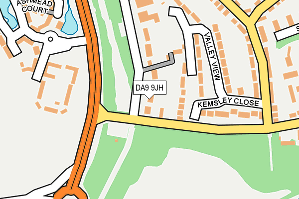 DA9 9JH map - OS OpenMap – Local (Ordnance Survey)