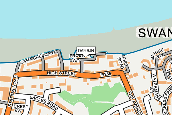 DA9 9JN map - OS OpenMap – Local (Ordnance Survey)