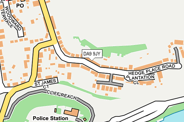 DA9 9JY map - OS OpenMap – Local (Ordnance Survey)