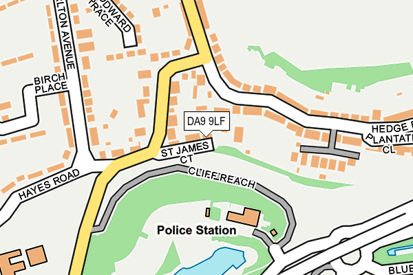 DA9 9LF map - OS OpenMap – Local (Ordnance Survey)