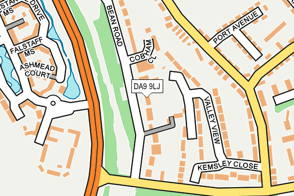 DA9 9LJ map - OS OpenMap – Local (Ordnance Survey)