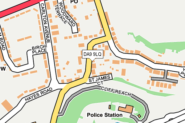 DA9 9LQ map - OS OpenMap – Local (Ordnance Survey)
