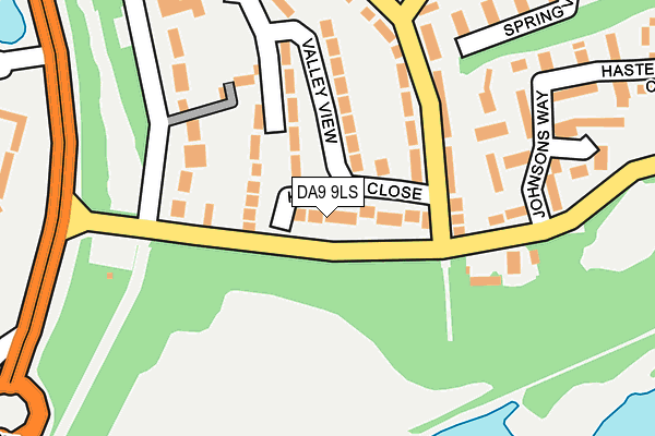 DA9 9LS map - OS OpenMap – Local (Ordnance Survey)