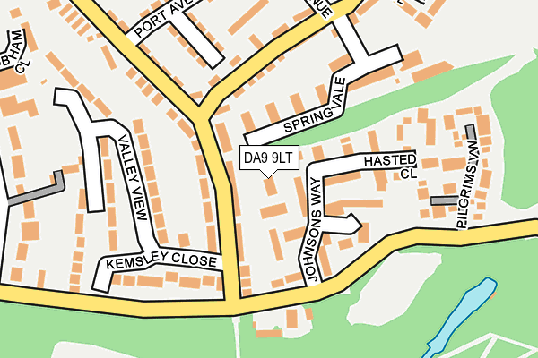 DA9 9LT map - OS OpenMap – Local (Ordnance Survey)