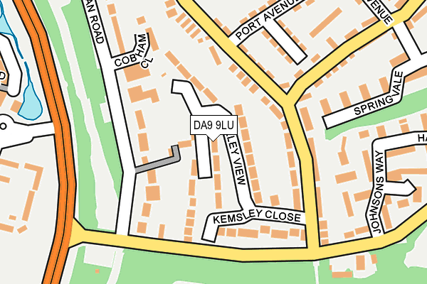 DA9 9LU map - OS OpenMap – Local (Ordnance Survey)