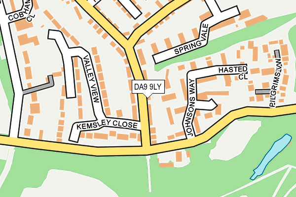 DA9 9LY map - OS OpenMap – Local (Ordnance Survey)