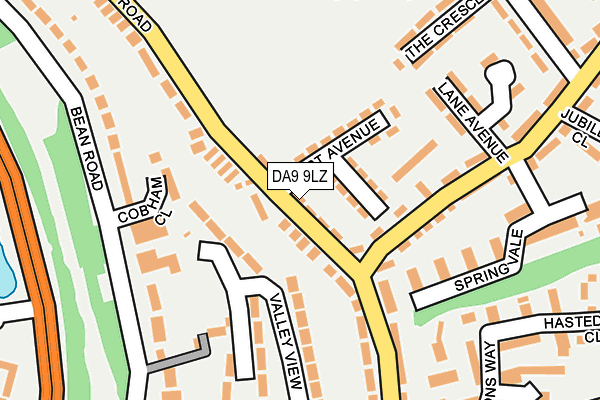 DA9 9LZ map - OS OpenMap – Local (Ordnance Survey)