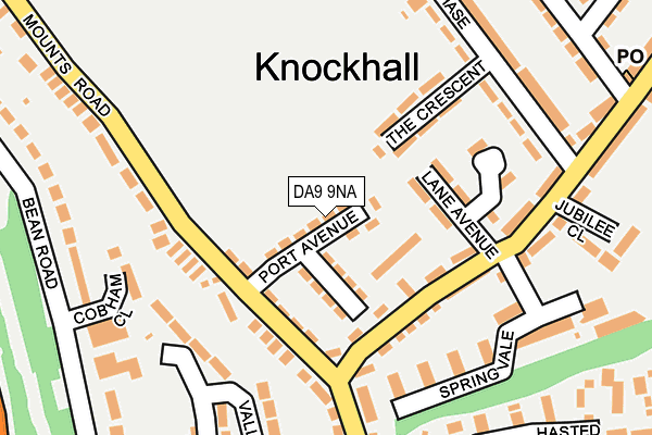 DA9 9NA map - OS OpenMap – Local (Ordnance Survey)