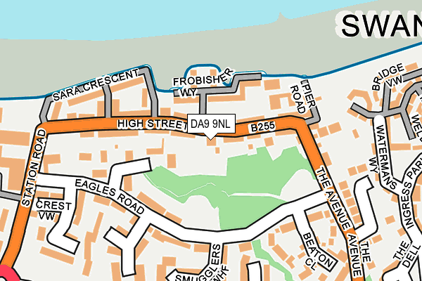 DA9 9NL map - OS OpenMap – Local (Ordnance Survey)