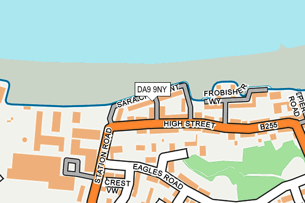 DA9 9NY map - OS OpenMap – Local (Ordnance Survey)