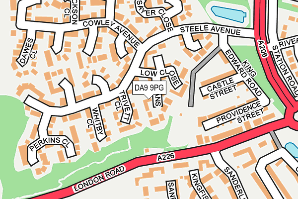 DA9 9PG map - OS OpenMap – Local (Ordnance Survey)