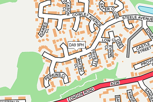 DA9 9PH map - OS OpenMap – Local (Ordnance Survey)