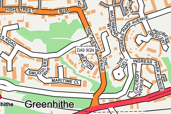 DA9 9QN map - OS OpenMap – Local (Ordnance Survey)