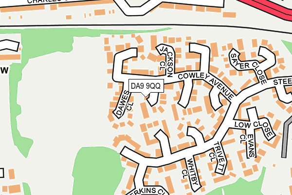 DA9 9QQ map - OS OpenMap – Local (Ordnance Survey)