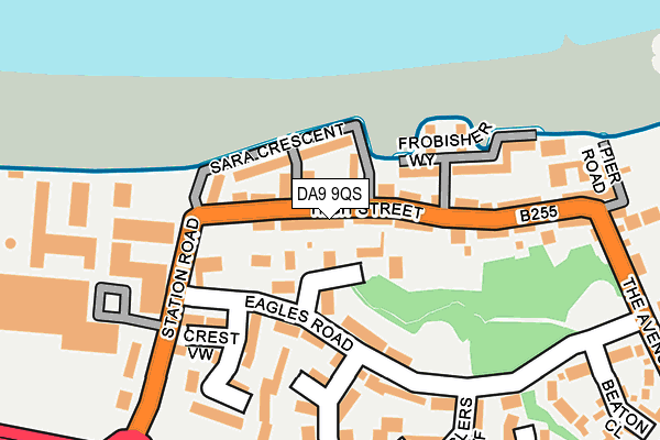 DA9 9QS map - OS OpenMap – Local (Ordnance Survey)