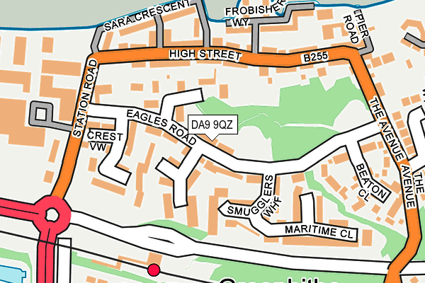 DA9 9QZ map - OS OpenMap – Local (Ordnance Survey)