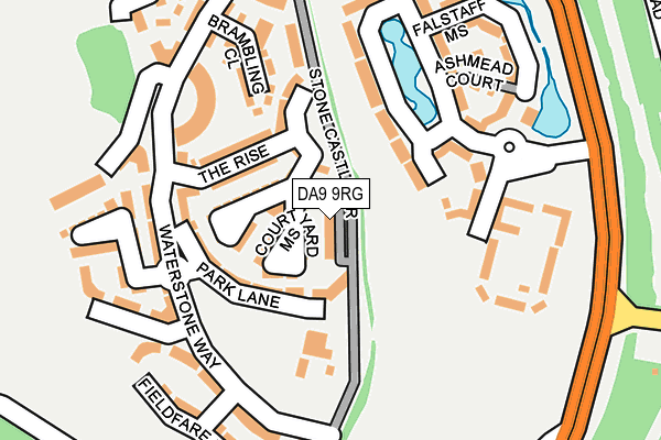 DA9 9RG map - OS OpenMap – Local (Ordnance Survey)