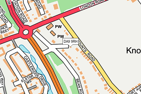 DA9 9RH map - OS OpenMap – Local (Ordnance Survey)