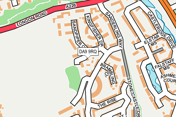 DA9 9RQ map - OS OpenMap – Local (Ordnance Survey)
