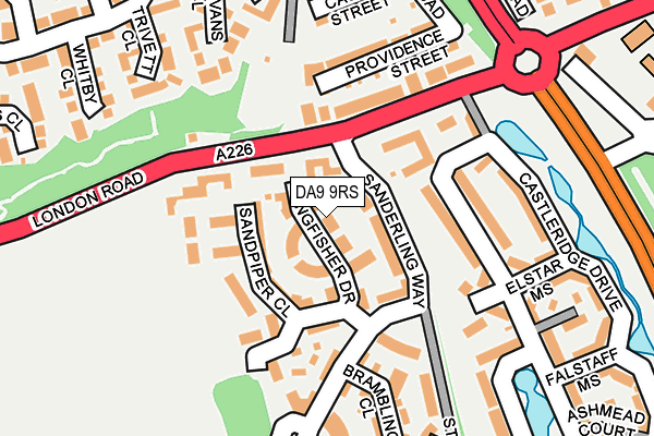 DA9 9RS map - OS OpenMap – Local (Ordnance Survey)