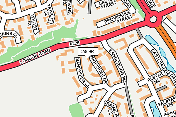DA9 9RT map - OS OpenMap – Local (Ordnance Survey)