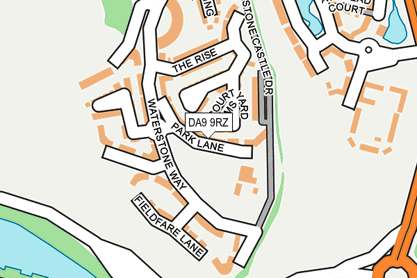 DA9 9RZ map - OS OpenMap – Local (Ordnance Survey)