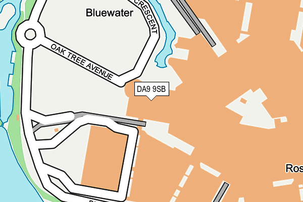 DA9 9SB map - OS OpenMap – Local (Ordnance Survey)