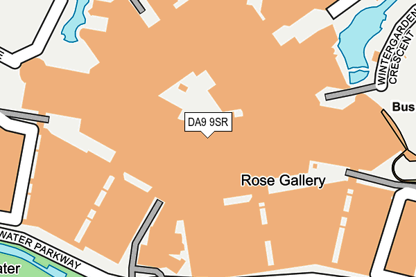 DA9 9SR map - OS OpenMap – Local (Ordnance Survey)