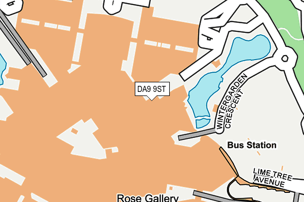 DA9 9ST map - OS OpenMap – Local (Ordnance Survey)