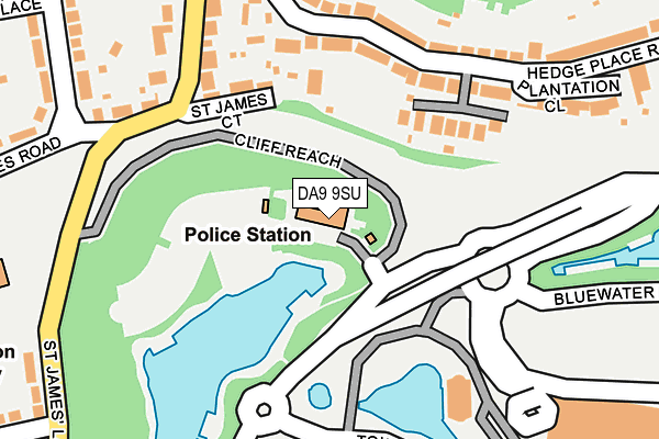 DA9 9SU map - OS OpenMap – Local (Ordnance Survey)