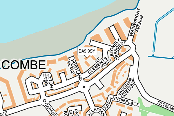 DA9 9SY map - OS OpenMap – Local (Ordnance Survey)