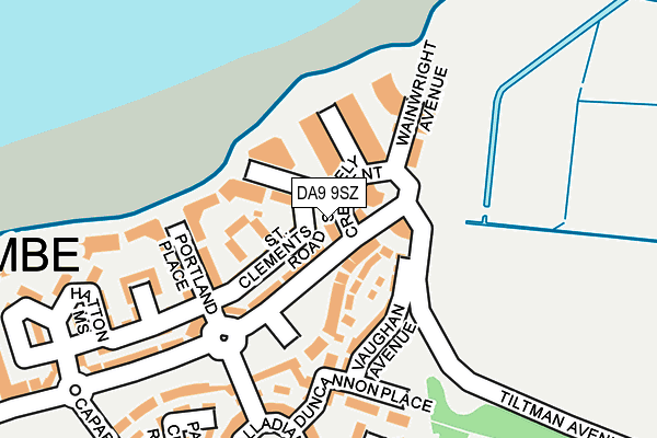 DA9 9SZ map - OS OpenMap – Local (Ordnance Survey)