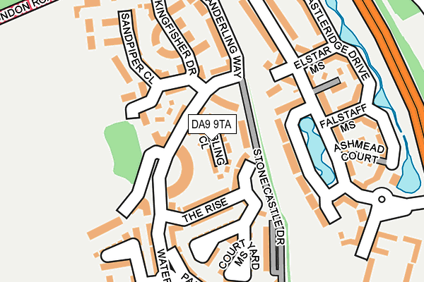 DA9 9TA map - OS OpenMap – Local (Ordnance Survey)