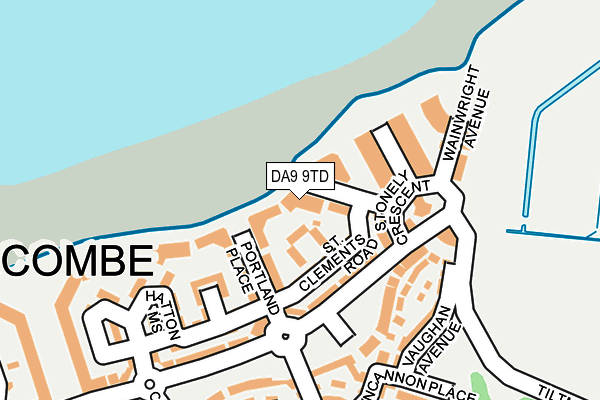 DA9 9TD map - OS OpenMap – Local (Ordnance Survey)
