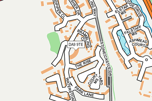 DA9 9TE map - OS OpenMap – Local (Ordnance Survey)