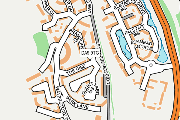 DA9 9TG map - OS OpenMap – Local (Ordnance Survey)