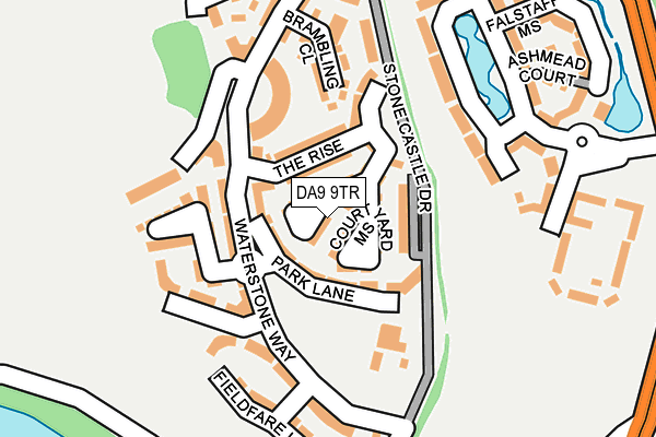 DA9 9TR map - OS OpenMap – Local (Ordnance Survey)