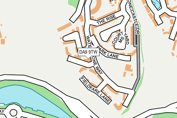 DA9 9TW map - OS OpenMap – Local (Ordnance Survey)