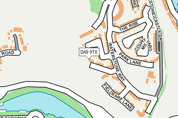DA9 9TX map - OS OpenMap – Local (Ordnance Survey)