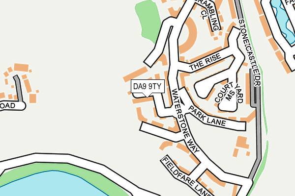 DA9 9TY map - OS OpenMap – Local (Ordnance Survey)