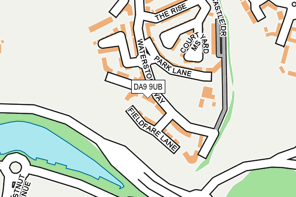 DA9 9UB map - OS OpenMap – Local (Ordnance Survey)