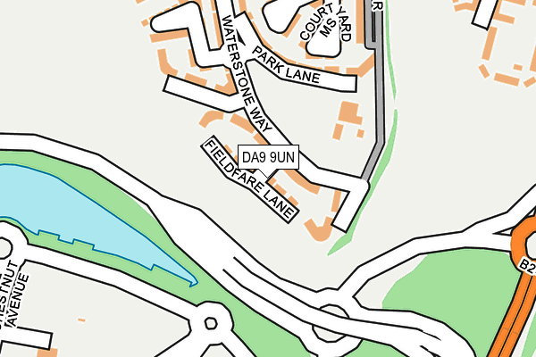 DA9 9UN map - OS OpenMap – Local (Ordnance Survey)