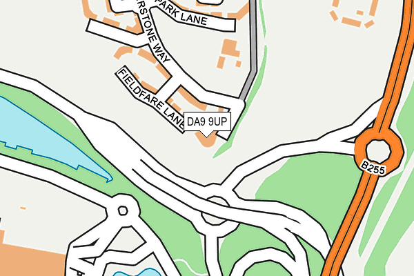 DA9 9UP map - OS OpenMap – Local (Ordnance Survey)